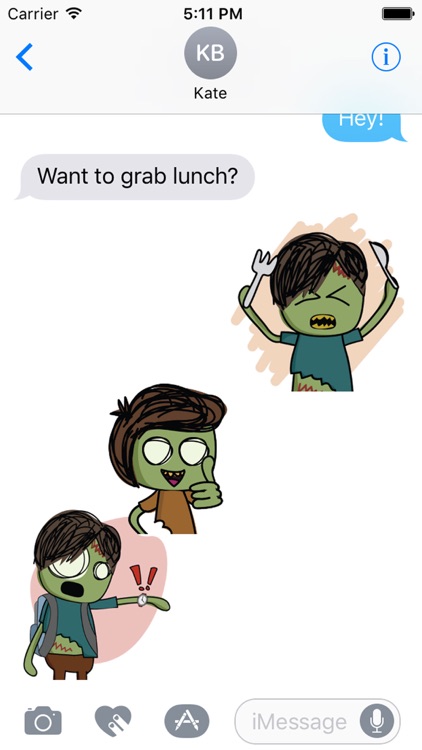 The Zombie Kids Stickers