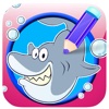 Friend Sea Animal Coloring Book Paint For Kids