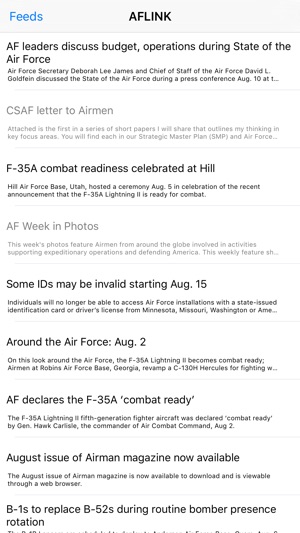 Air Force News - A News Reader for Members, Veterans, and Fa(圖4)-速報App