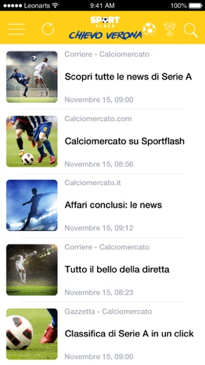 SportFlash Chievo Verona(圖2)-速報App