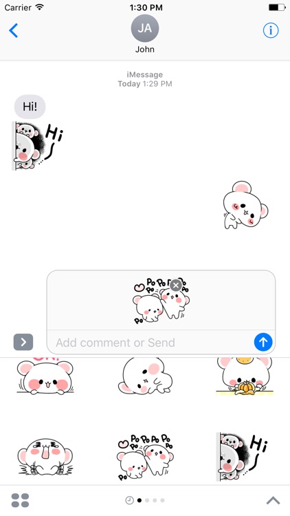 Cute Bear Love Life Sticker screenshot-3