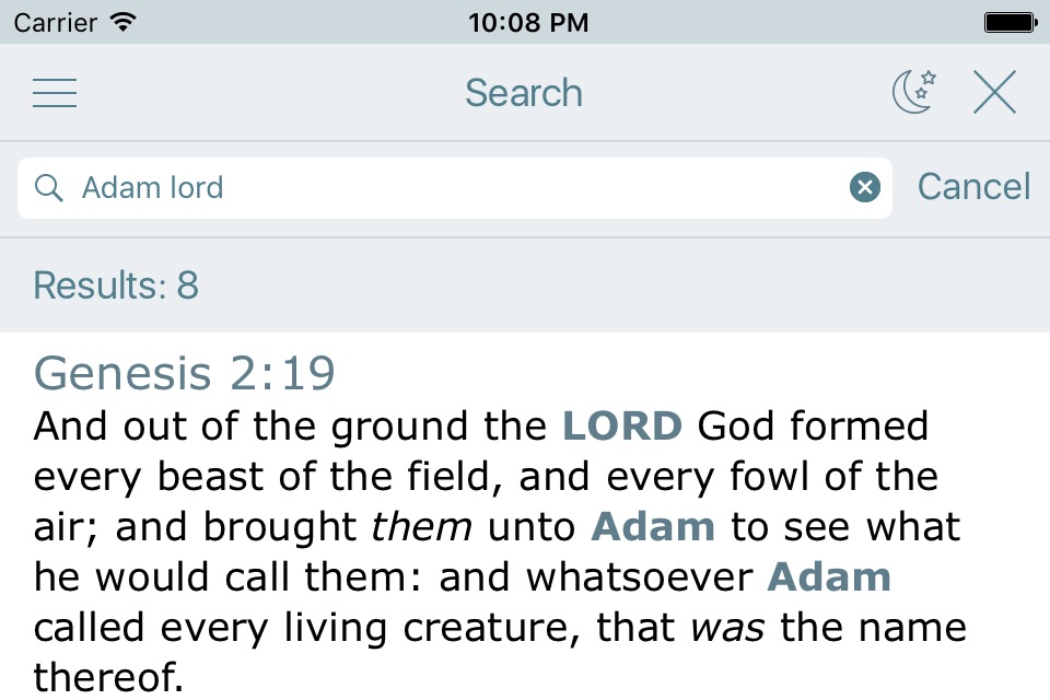 Holy Bible. Old Testament. The King James Version screenshot 4