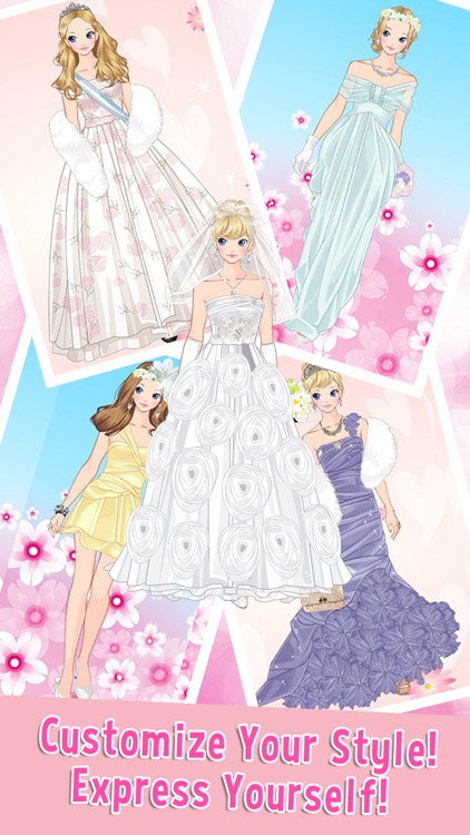 Princess Wedding - Sweet Cartoon Girl Dress Up