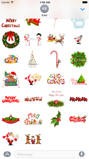 Funny Christmas Stickers for iMessage(圖5)-速報App