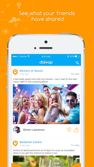 Daloop - The location based social media app(圖4)-速報App