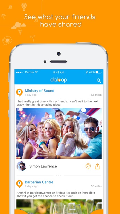 Daloop - The location based social media app screenshot-3