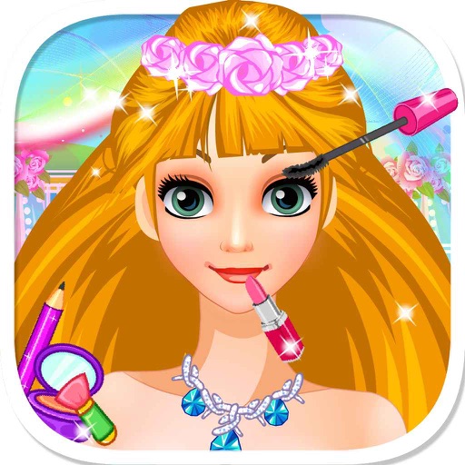 公主的舞会礼服：装扮女孩智力儿童游戏免费 icon
