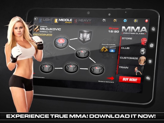 MMA Fighting Clash на iPad