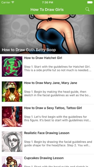 How To Draw Girls - Step By Step Drawing(圖1)-速報App