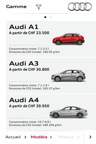 Audi Configurator CH screenshot 2