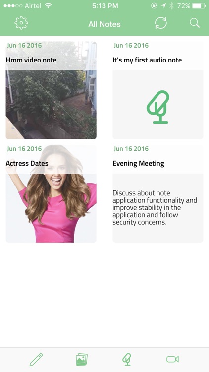 Voice Note Taker - Photos, Videos and Text