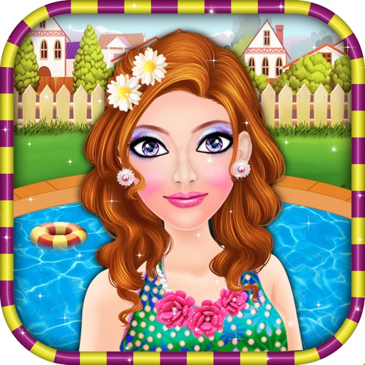 Pool Party Makeover Salon - Girls Games for kids iOS App