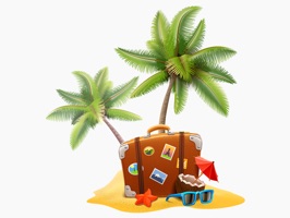 Travel around the world with over 80 travel stickers to use in your iMessage conversation