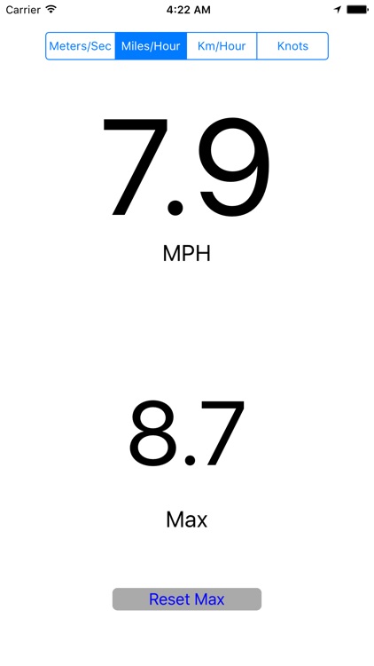 Speedometer with Max