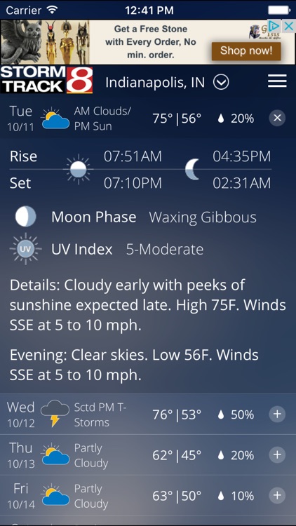 WISH-TV Weather - Radar & Forecasts screenshot-3