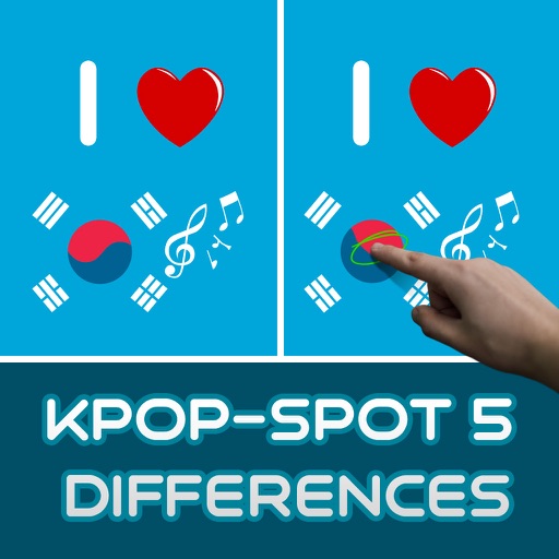 Kpop - Spot 5 Differences Icon