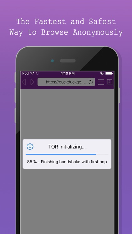 TOR-Powered Onion Web Browser - Anonymous Browsing screenshot-4