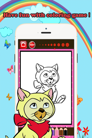 Cat Coloring Book Play Educational Toddler Games screenshot 3