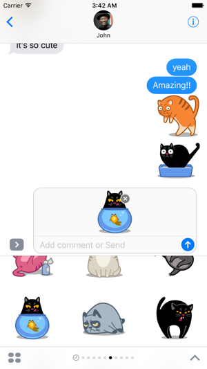 Idiot Cartoon Kitty Sticker Pack(圖2)-速報App