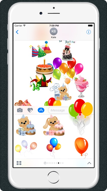 Birthday Emoji Stickers For iMessage App screenshot-4