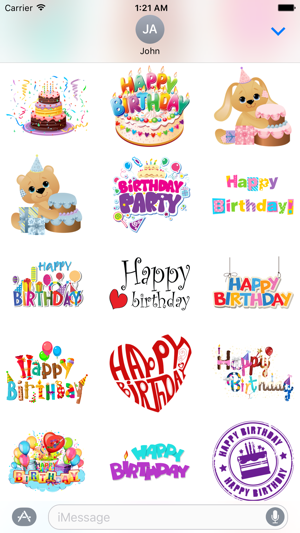 Happy Birthday & Celebration Stickers for iMessage(圖2)-速報App