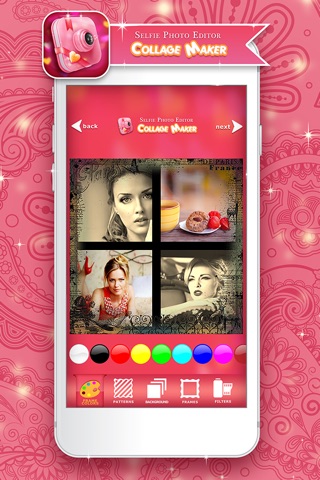 Selfie Photo Editor Collage Maker: Fancy Pic Frames and Image Effects screenshot 4