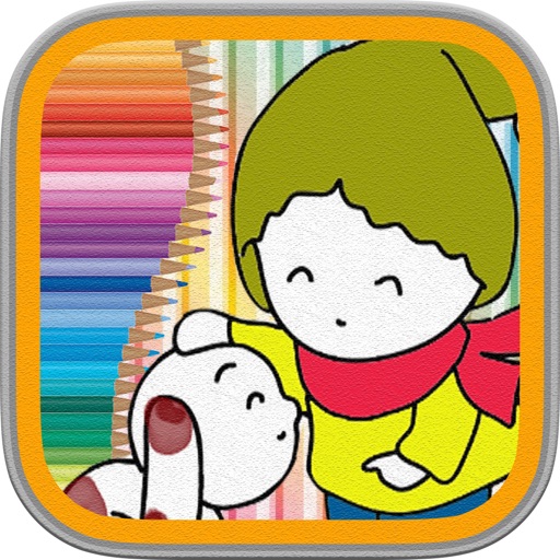 Baby Girls Doll Coloring Book Icon