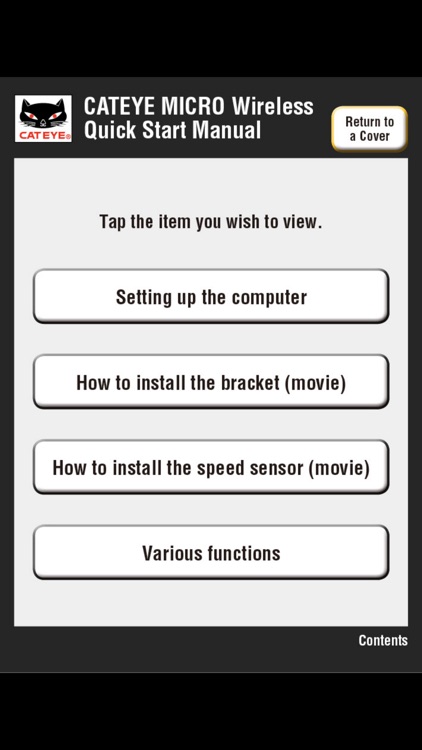 CatEye MICRO Wireless Quick Start