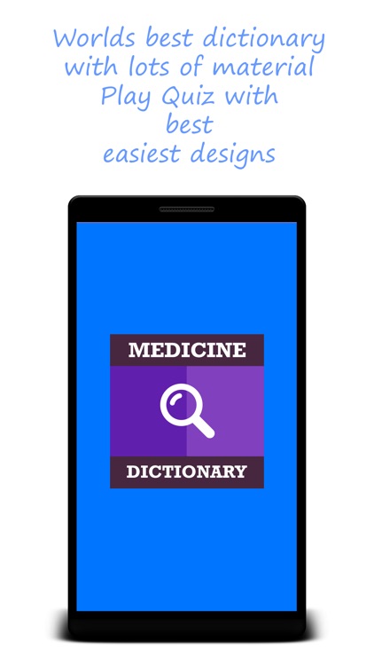 Medicine Dictionary & Quiz