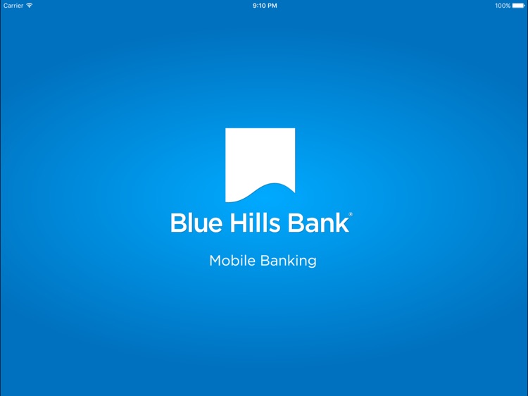 Blue Hills Bank Mobile Banking for iPad