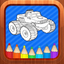 Monster Trucks Kids Coloring Books Games for Kids