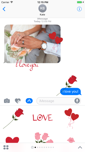 Love stickers - heart cheer flower sticker pack(圖1)-速報App