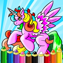 Coloring Books Games - Pony For Preschool Toddler