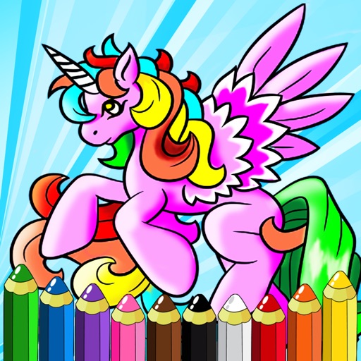 Coloring Books Games - Pony For Preschool Toddler Icon