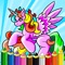 Coloring Books Games - Pony For Preschool Toddler