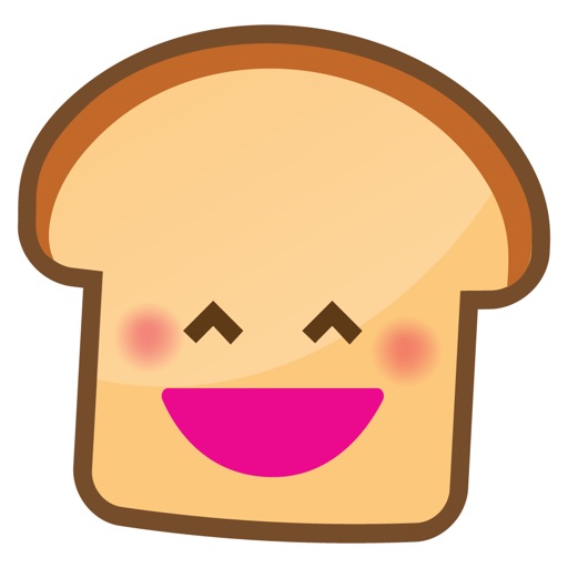 Cute Bread Emoticon Stickers