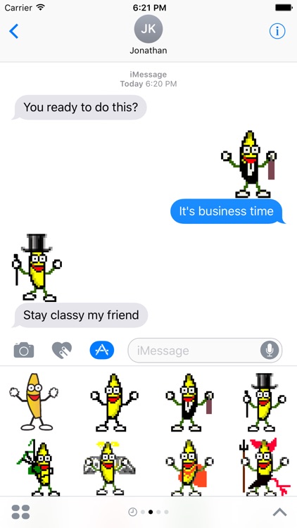 bananas ~ dancing bananas sticker pack