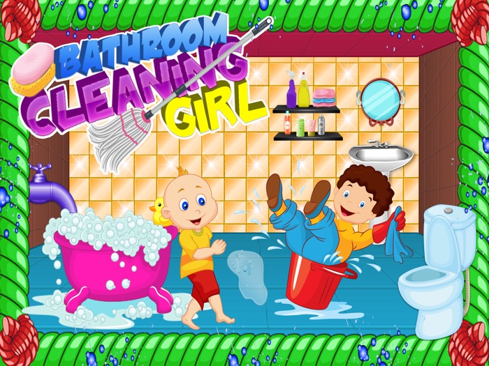 Bathroom Cleaning Girl - Cleanup  Washing Game