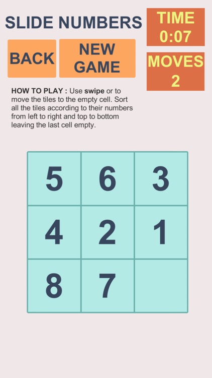 Slide Numbers Puzzle