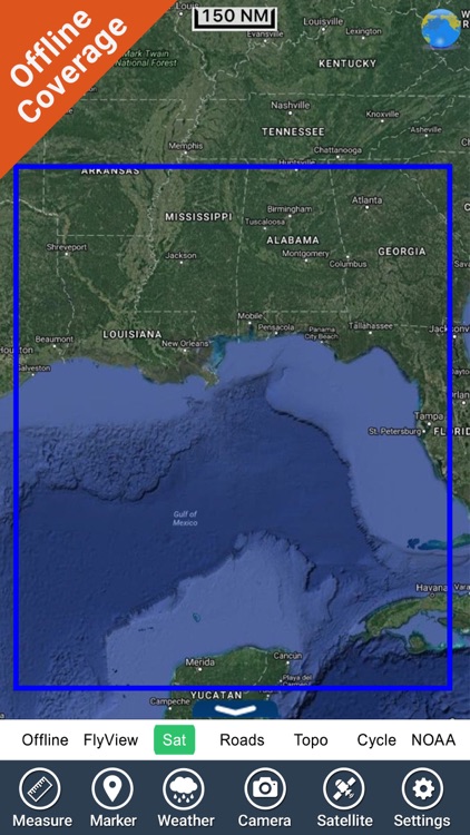 Louisiana Mississippi Alabama GPS chart Navigator screenshot-4