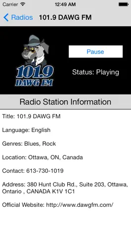 Game screenshot Canada Radio Live hack