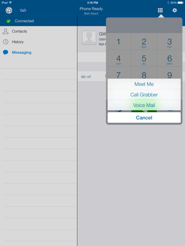 Bell Aliant Unified Communications for iPad screenshot 3