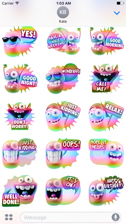3D Spectrum Smileys