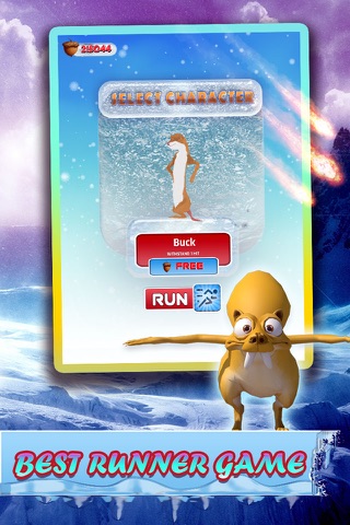 3D Great Game for "Ice Age Collision Course 2016 Scrat Meteor strike Space Run" screenshot 2