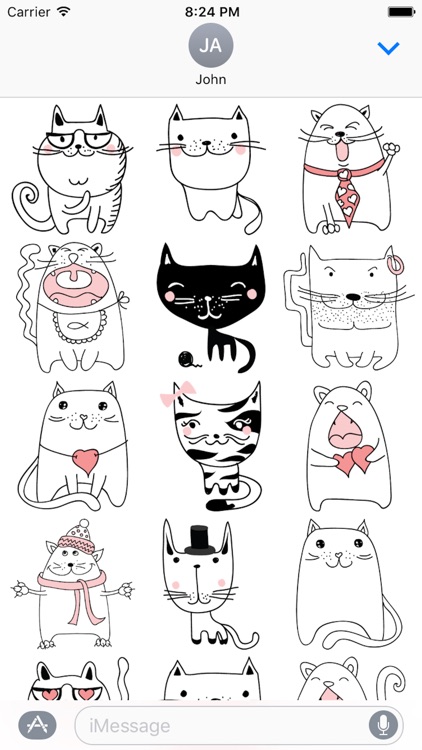 Cat Emotion Cute Sticker Pack 02