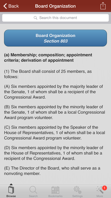 Screenshot #1 pour U.S. Federal Regulations