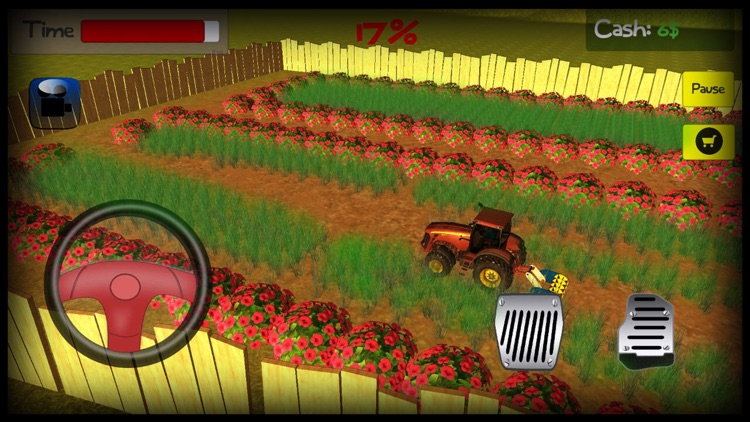 Lawn mowing & harvest 3d Tractor farming simulator