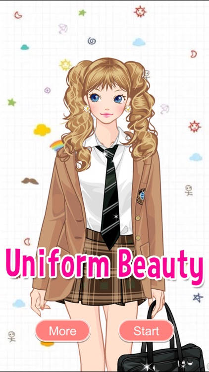 School Uniform Beauty Girl Dress Up Prom Salon