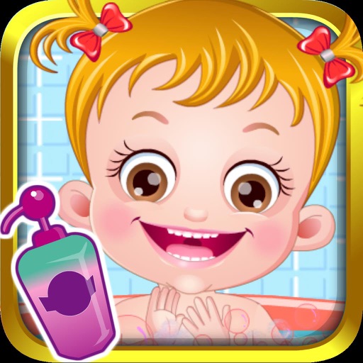 Baby Hazel Cute Girl Bath Icon