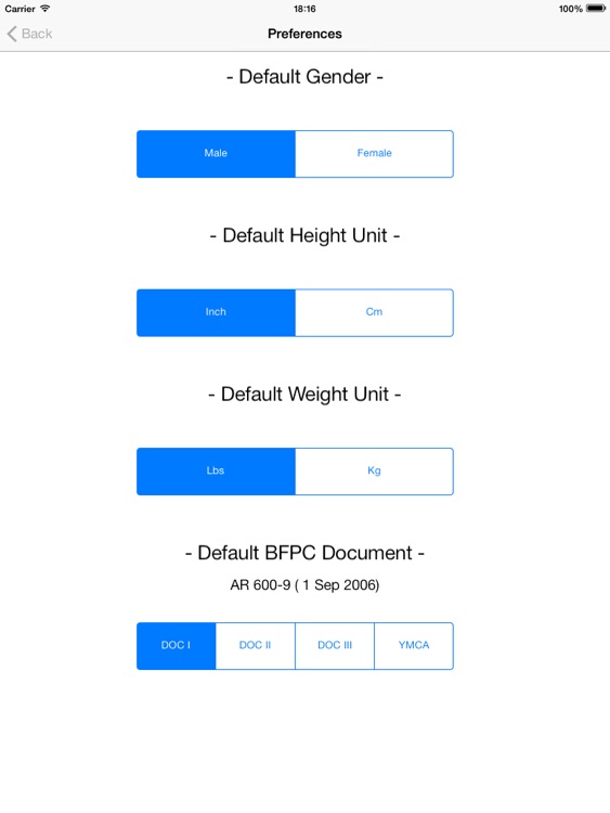 Army Body Fat Percentage Calculator for iPad screenshot-3